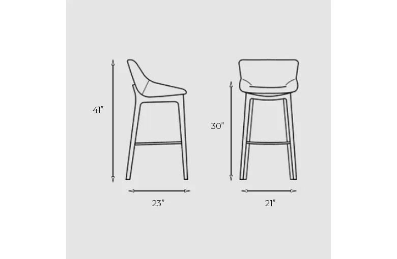 Bonaldo Artika Wood Too Stool