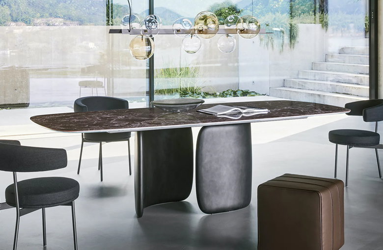 Bonaldo Mellow Rectangular Rounded Dining Table