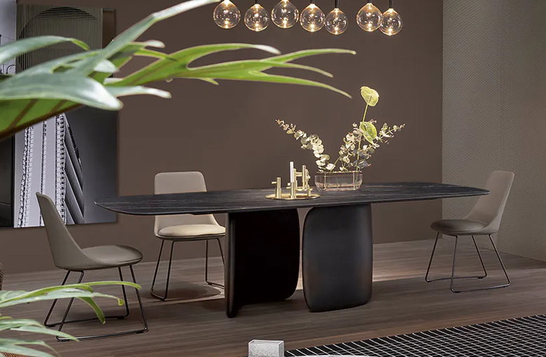 Bonaldo Mellow Rectangular Rounded Dining Table