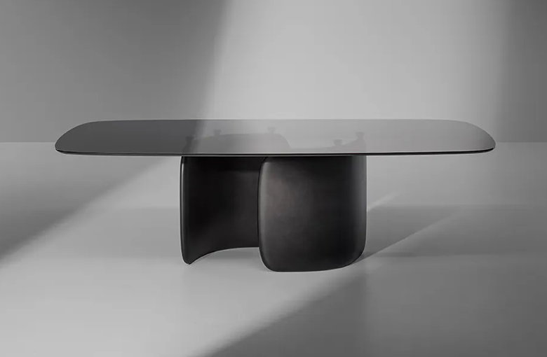 Bonaldo Mellow Rectangular Rounded Dining Table