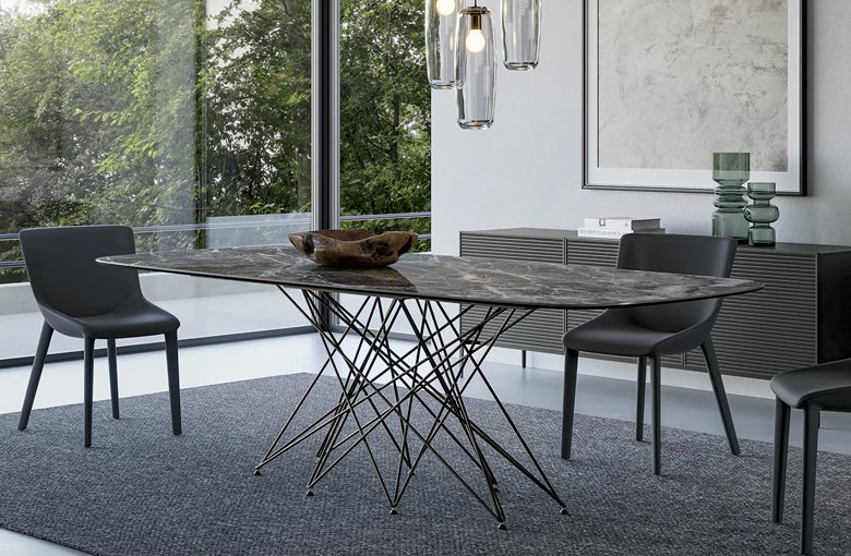 Bonaldo Octa Rectangular Rounded Dining Table