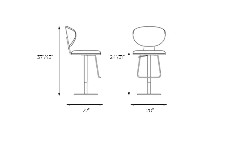Bonaldo Olos Too Adjustable Stool