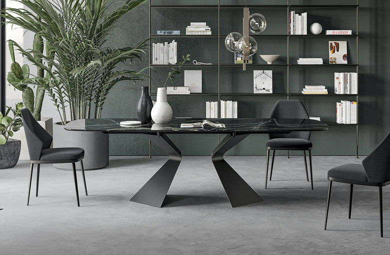 Bonaldo Prora Rectangular Rounded Dining Table