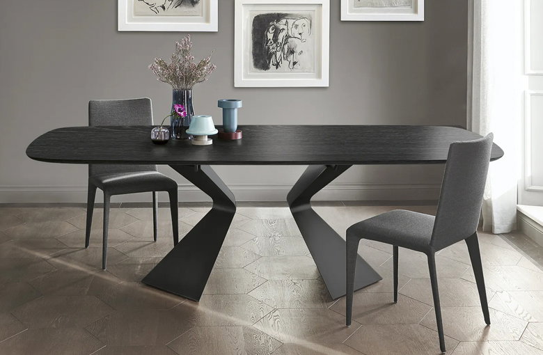 Bonaldo Prora Rectangular Rounded Dining Table