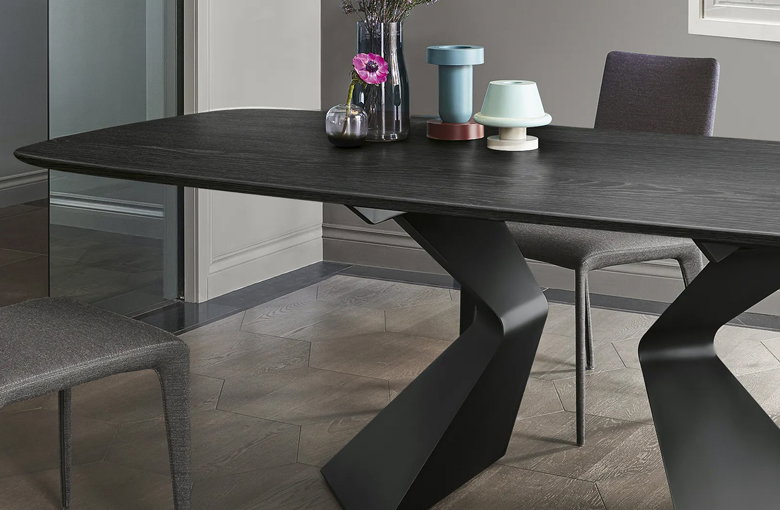 Bonaldo Prora Rectangular Rounded Dining Table