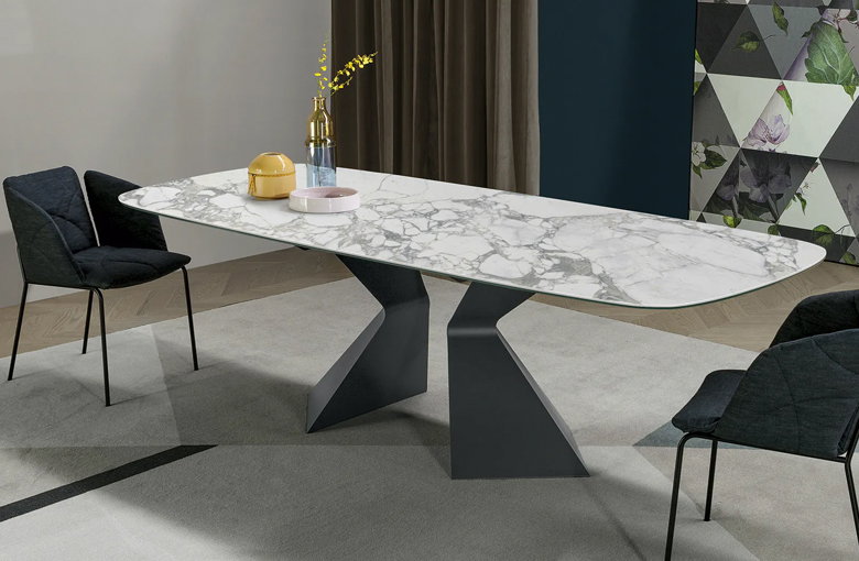 Bonaldo Prora Rectangular Rounded Dining Table