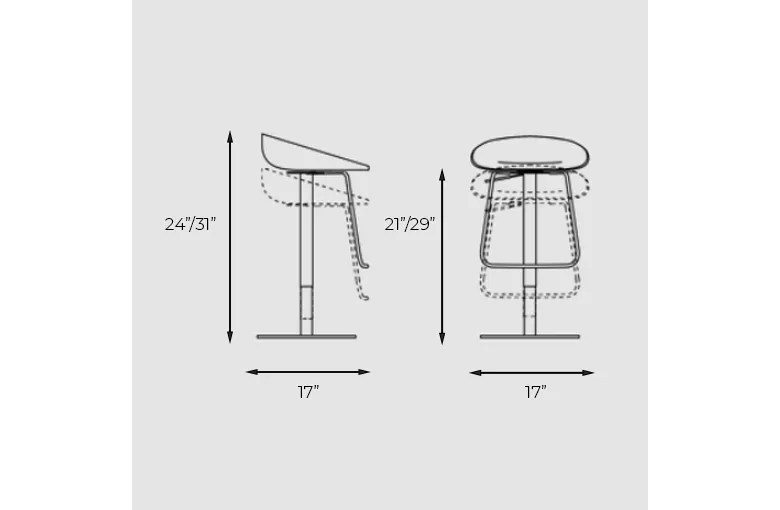 Bonaldo Tab Adjustable Stool