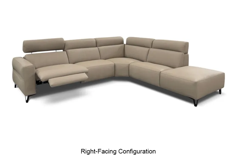 Bracci Quickship Regal Recliner Sectional with Peninsula