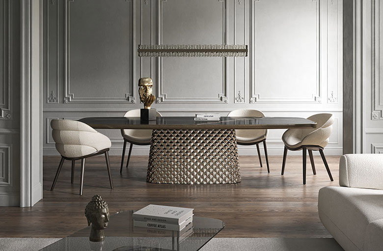 Cattelan Atrium Premium Edge Ceramic Dining Table