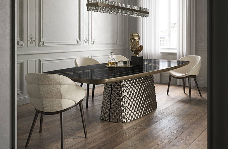 Cattelan Atrium Premium Edge Ceramic Dining Table