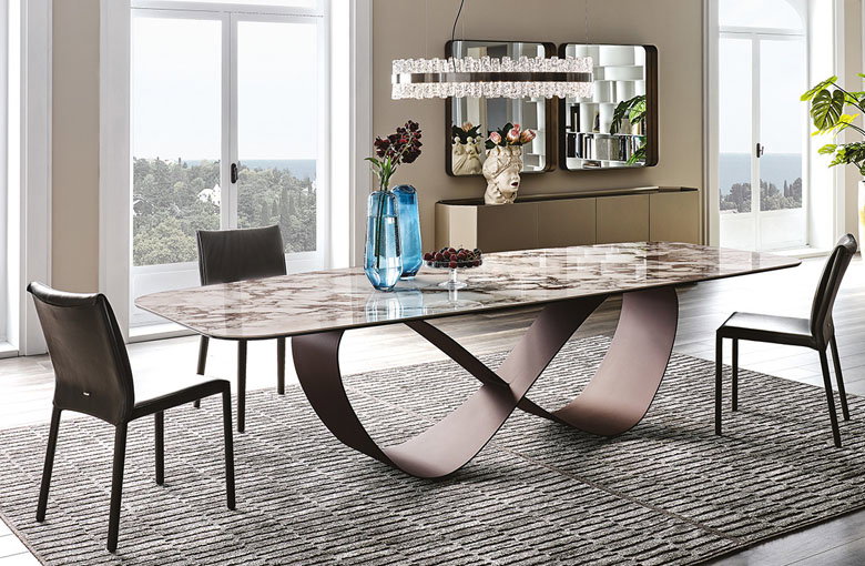 Cattelan Butterfly Ceramic Dining Table