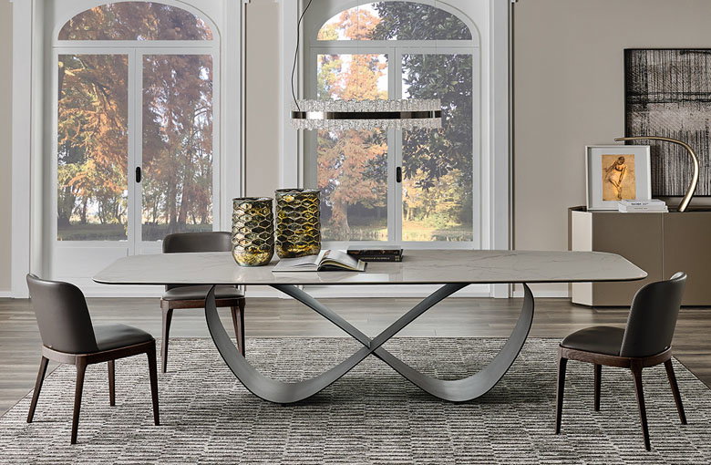 Cattelan Butterfly Ceramic Dining Table