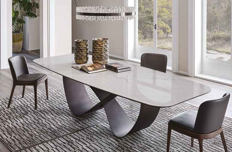 Cattelan Butterfly Ceramic Dining Table