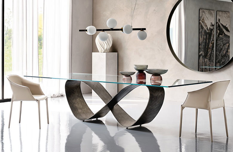 Cattelan Butterfly Glass Dining Table