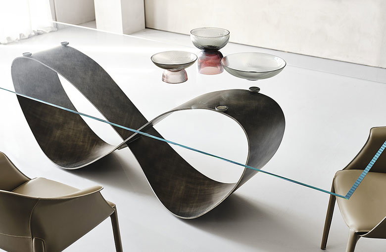 Cattelan Butterfly Glass Dining Table