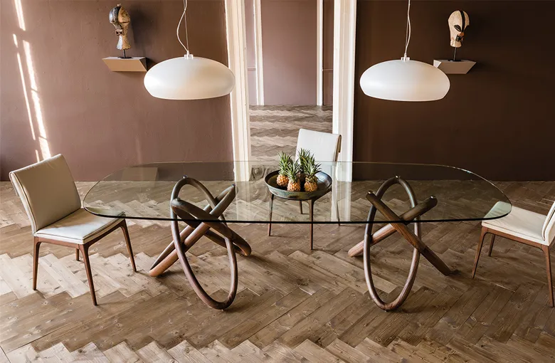 Cattelan Carioca Glass Dining Table