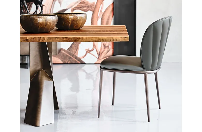 Cattelan Chrishell Metal Leg Dining Chair