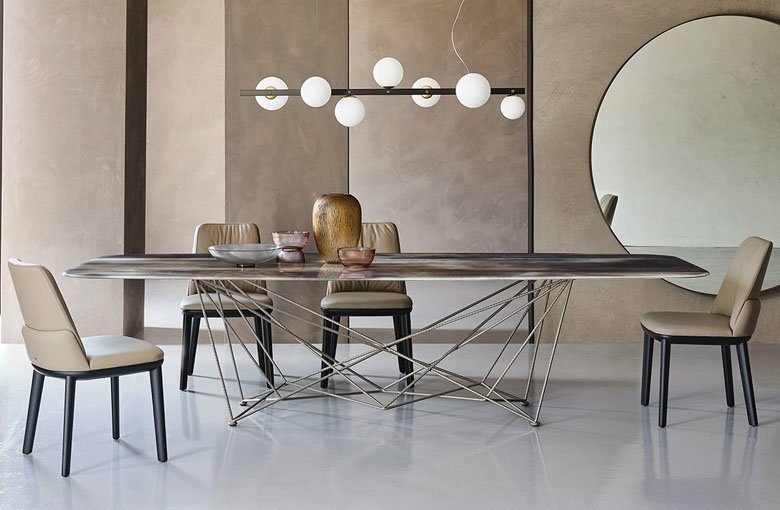 Cattelan Gordon Crystalart Dining Table