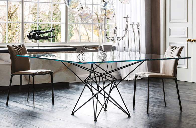 Cattelan Gordon Glass Dining Table