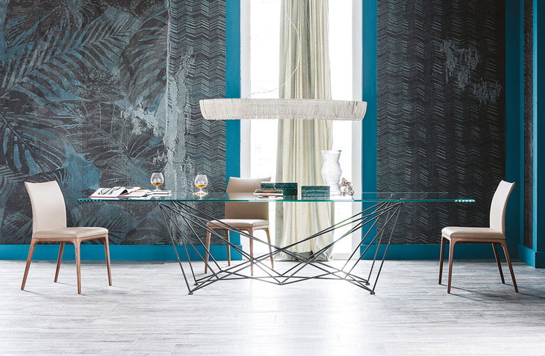 Cattelan Gordon Glass Dining Table