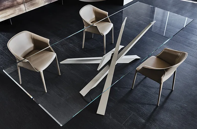 Cattelan Lancer Glass Dining Table
