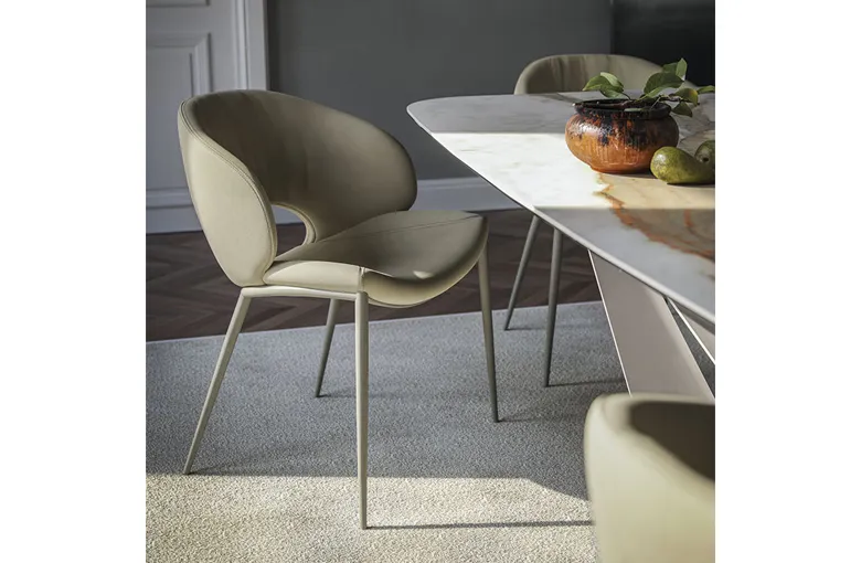 Cattelan Miranda Metal Leg Dining Chair