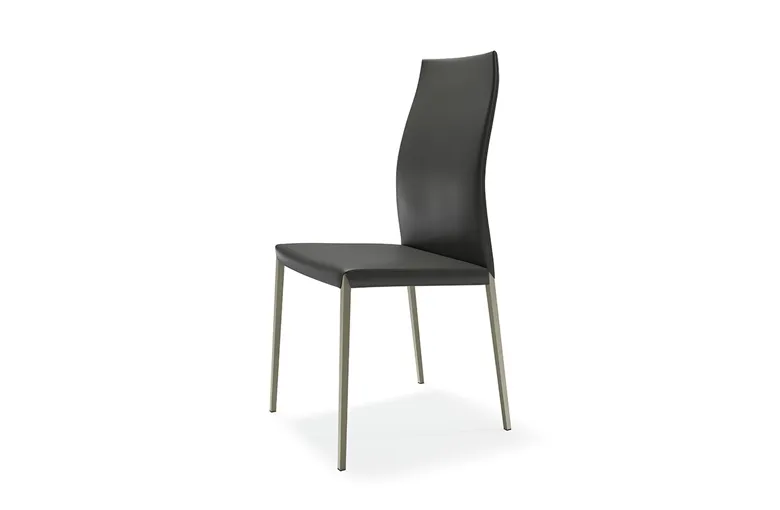 Cattelan Norma Metal Leg Couture Dining Chair