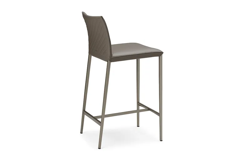 Cattelan Norma Metal Leg Couture Stool