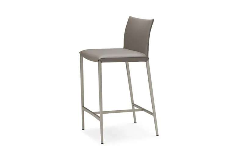 Cattelan Norma Metal Leg Couture Stool