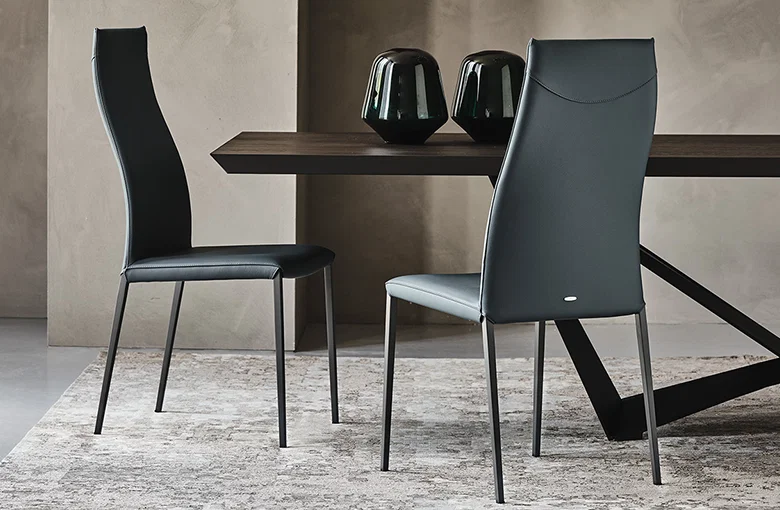 Cattelan Norma Metal Leg Dining Chair