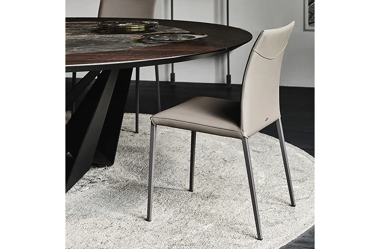 Cattelan Norma Metal Leg Dining Chair