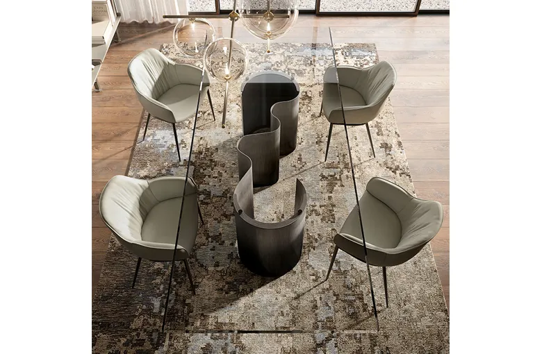 Cattelan Papel Glass Dining Table