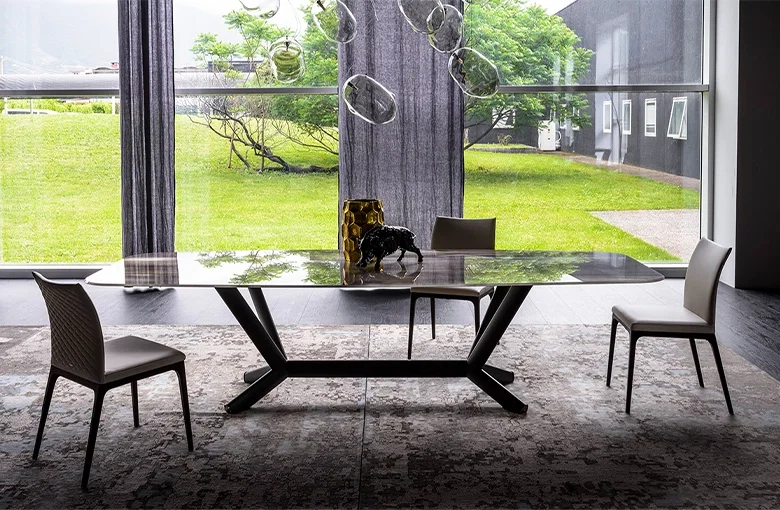 Cattelan Planer Crystalart Dining Table