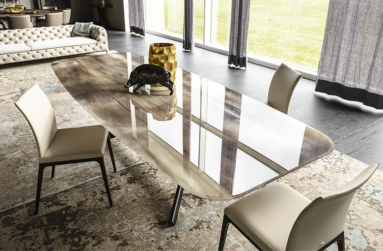 Cattelan Planer Crystalart Dining Table