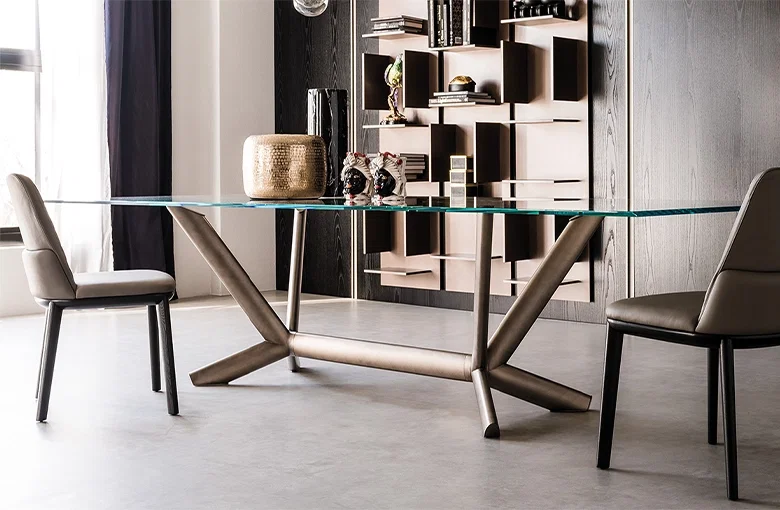 Cattelan Planer Glass Dining Table