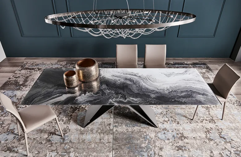 Cattelan Premier Crystalart Dining Table