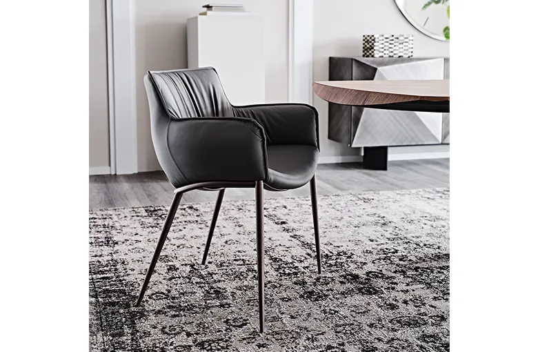 Cattelan Rhonda Metal Leg Dining Chair