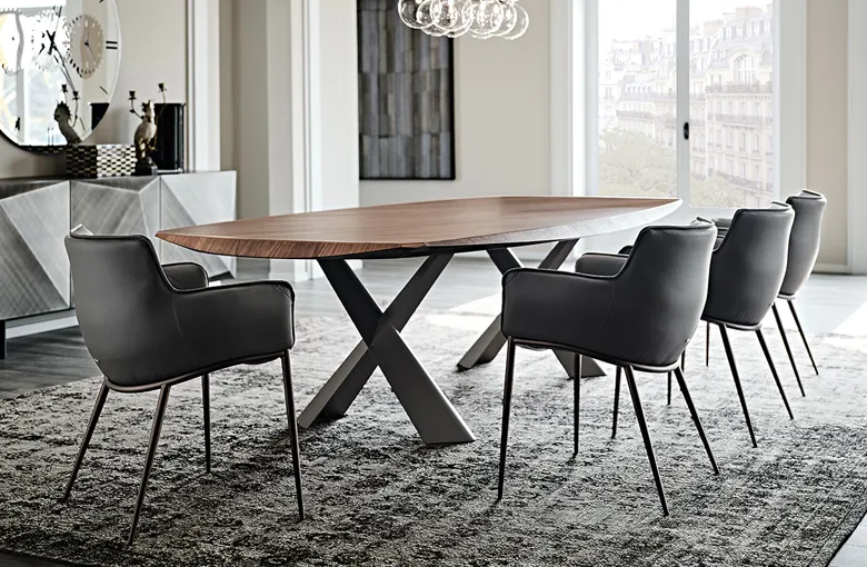 Cattelan Rhonda Metal Leg Dining Chair