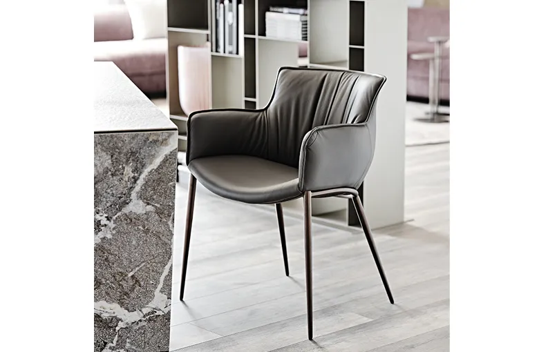 Cattelan Rhonda Metal Leg Dining Chair