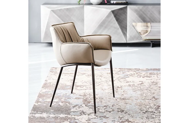 Cattelan Rhonda Metal Leg Dining Chair