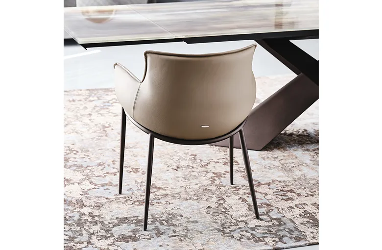 Cattelan Rhonda Metal Leg Dining Chair