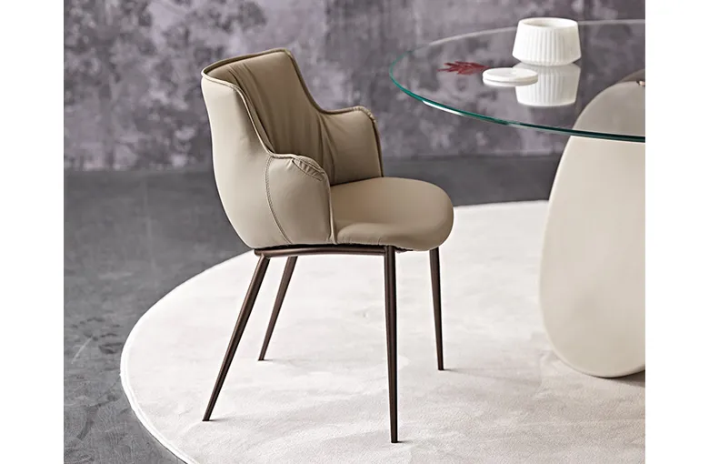 Cattelan Rihanna Metal Leg Dining Chair
