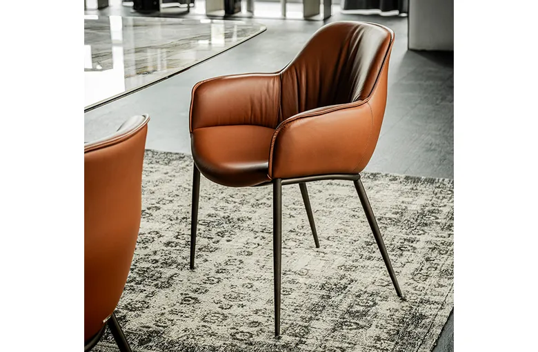 Cattelan Scarlett Metal Leg Dining Chair