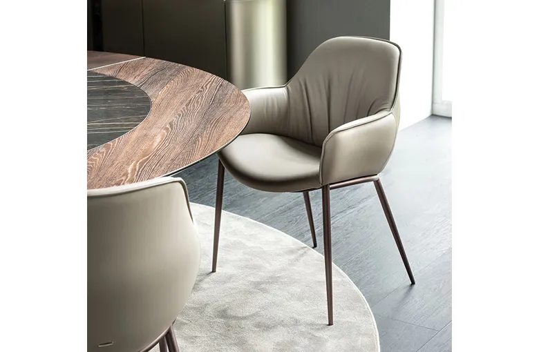 Cattelan Scarlett Metal Leg Dining Chair