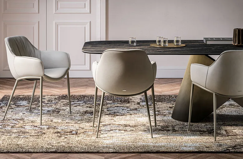 Cattelan Scarlett Metal Leg Dining Chair