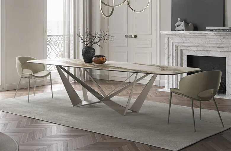 Cattelan Skorpio Ceramic Dining Table