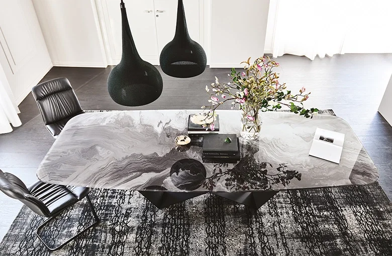 Cattelan Skorpio Crystalart Dining Table