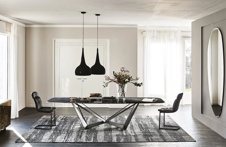 Cattelan Skorpio Crystalart Dining Table