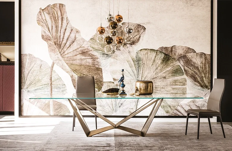 Cattelan Skorpio Glass Dining Table
