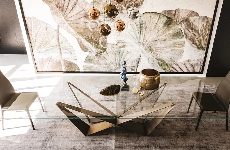 Cattelan Skorpio Glass Dining Table